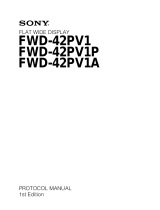 Sony FWD-42PV1A User manual