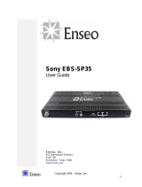 Enseo EBS-SP35 User manual