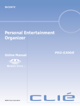 Sony PEG-S300/E User manual