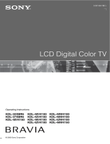 Sony KDL-40W4100 User manual