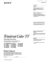 Sony KV-20TS50 User manual