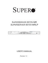 Supermicro SUPERSERVER 6015V-MR User manual