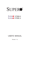Supermicro X7DBE-X User manual