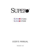 SUPER MICRO Computer Supero X7DB8 User manual