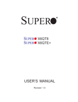 SUPER MICRO Computer X6QTE+ User manual