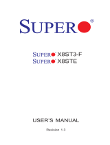 Supermicro X8ST3-F-O User manual
