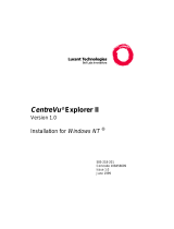 Lucent Technologies CentreVu Explorer II Version 1.0 User guide