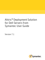 Symantec ALTIRIS DEPLOYMENT SOLUTION 7.1 - FOR DELL SERVERS V1.0 User manual