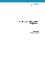 Symmetricom TimeProvider 1000 User manual