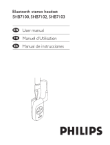 Philips SHB7102 User manual