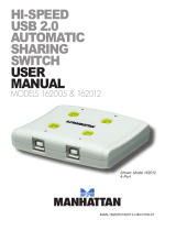 Manhattan Hi-Speed USB 2.0 Automatic Sharing Switch User manual