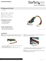 StarTech.com PEX1PCI1 User manual