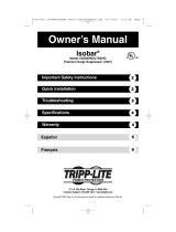 Tripp Lite Isobar Surge Suppressor User manual