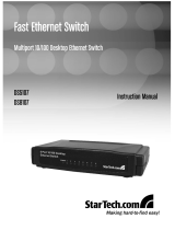 StarTech.com8 Port 10/100 Mbps Fast Ethernet Switch