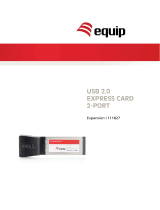 Equip USB 2.0 Express Card/34, 2 Ports User manual