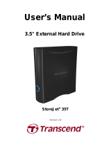 Transcend StoreJet 35T, 1.5TB User manual