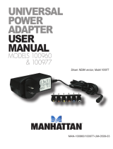 Manhattan Universal Power Adapter 10W User manual