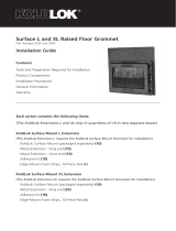 Upsite KoldLok Raised Floor Grommet Surface L Installation guide