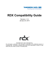 Tandberg Data 160GB RDX QuikStor Cartridge Installation guide