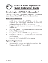 SIIG eSATA II 2-Port ExpressCard/34 Installation guide
