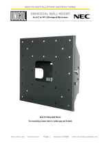 NEC W32-70 Installation guide