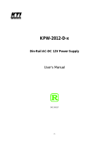 KTI Networks KPW-2012-D-E User manual