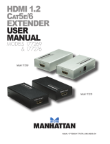 Manhattan HDMI 1.2 Cat5e/Cat6 Extender User manual