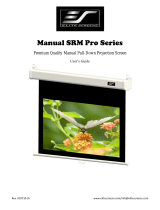 Elite Screens Manual SRM Pro 120" User guide