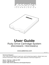 Addonics RUBY DCS FOR 2.5 SATA User guide