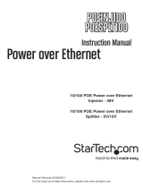 StarTech.com POEINJ100 User manual