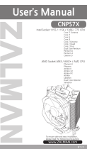 ZALMAN CNPS7X LED User manual