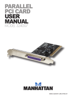 Manhattan Parallel PCI Card User manual