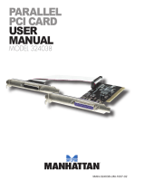 Manhattan Parallel PCI Card User manual