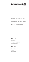 Beyerdynamic DT 150 Operating instructions