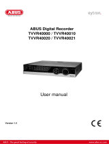 Abus TVVR40010 User manual