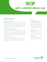 F-SECURE InternetSecurity+AntiVirus 2012  User manual