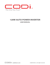 CODi 120 Watt Auto Power Inverter User manual