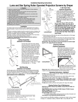 Draper Luma Operating instructions