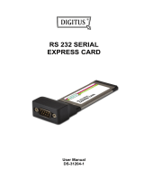 Digitus RS 232 ExpressCard User manual