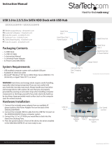 StarTech.com SDOCK2U33HFW User manual