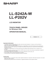 Sharp LL-P202V User manual