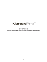 KanexPro DVSP8HD Installation guide