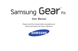Samsung Gear Fit SM-R350 User manual