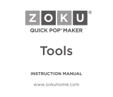 ZOKU Eis Tablett, Becher, Stab, Formen Quick, Eis-Kreationnen Quick Pop Maker, User manual