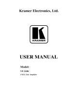 Kramer Electronics VP-210K User manual