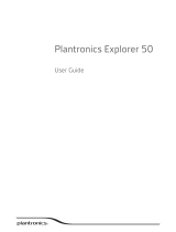 Plantronics Explorer 50 User guide