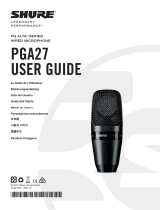 Shure PGA27 Alta Series Condenser Microphone Owner's manual