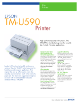 Epson U590 - TM B/W Dot-matrix Printer Datasheet