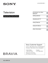 Sony Bravia KDL-60R510A Operating instructions