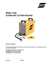 ESAB PCM-1125 Plasma Arc Cutting Package User manual